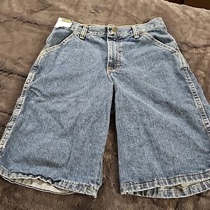 Boys NWT Rustler Denim Utility Shorts Sz.12